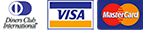 Diners, Visa, Mastercard